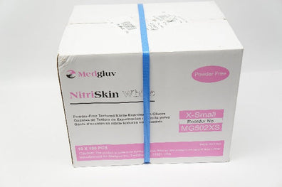 Medgluv MG502XS Powder-Free Nitrie Examination Gloves X-Small - Box of 1000